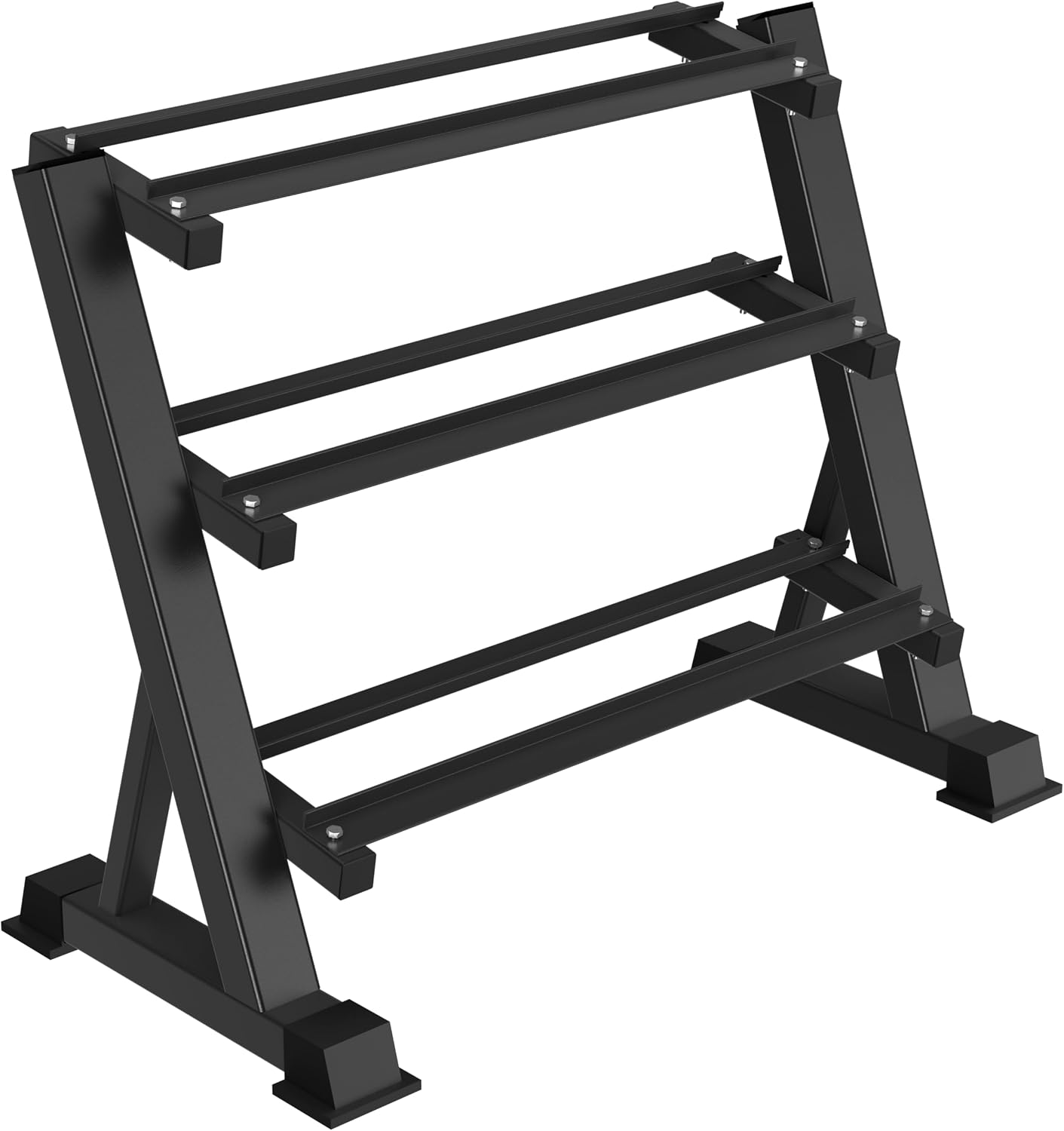 Home Gym Weights - Heavy Duty Three Tier Dumbbell Rack