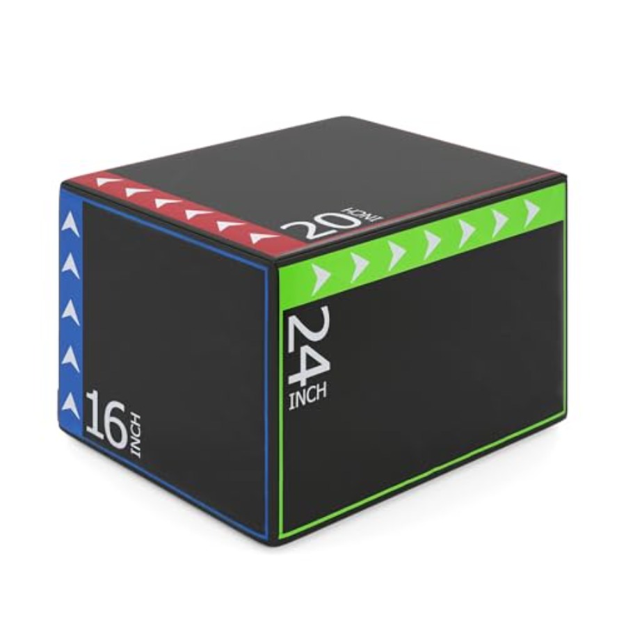 Home Gym Jump Box - Home gym plyometric jump box: PU-covered