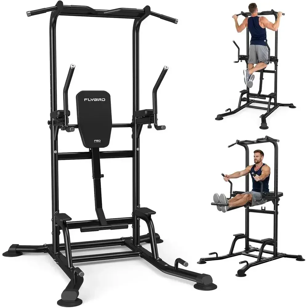 Home Gym Multi Station - Power Tower with Assisted Knee Raise,