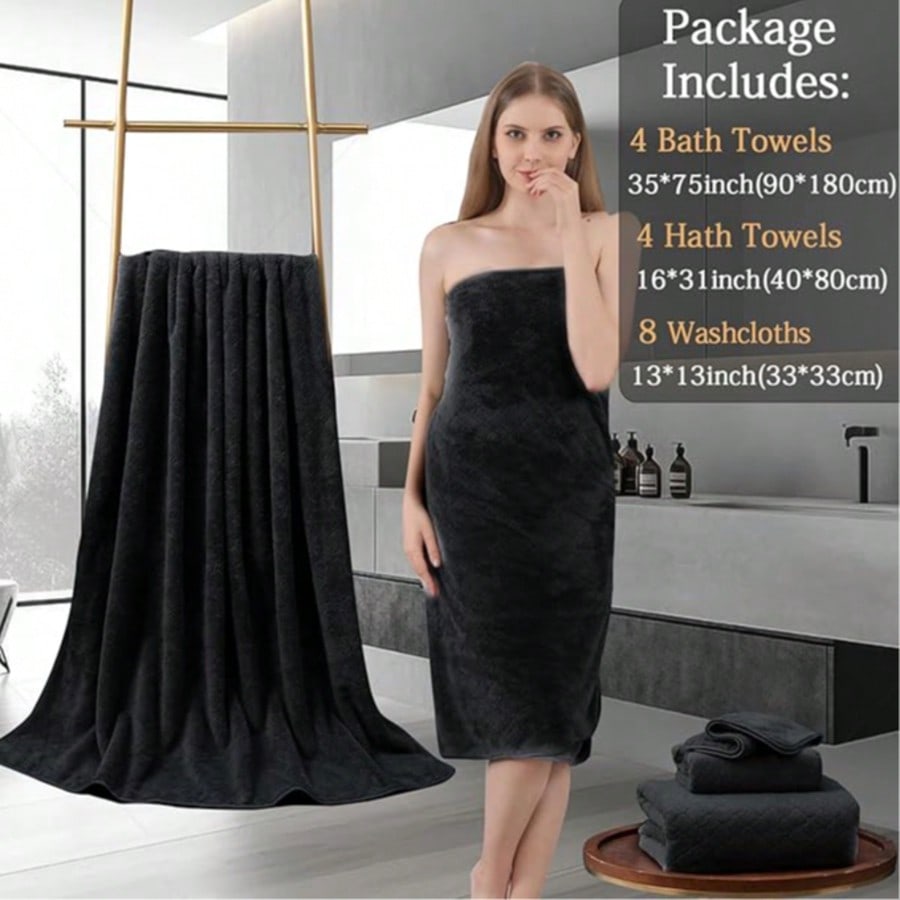 Home Gym Luxury - Oversized Bath Towel Set Luxury Modern