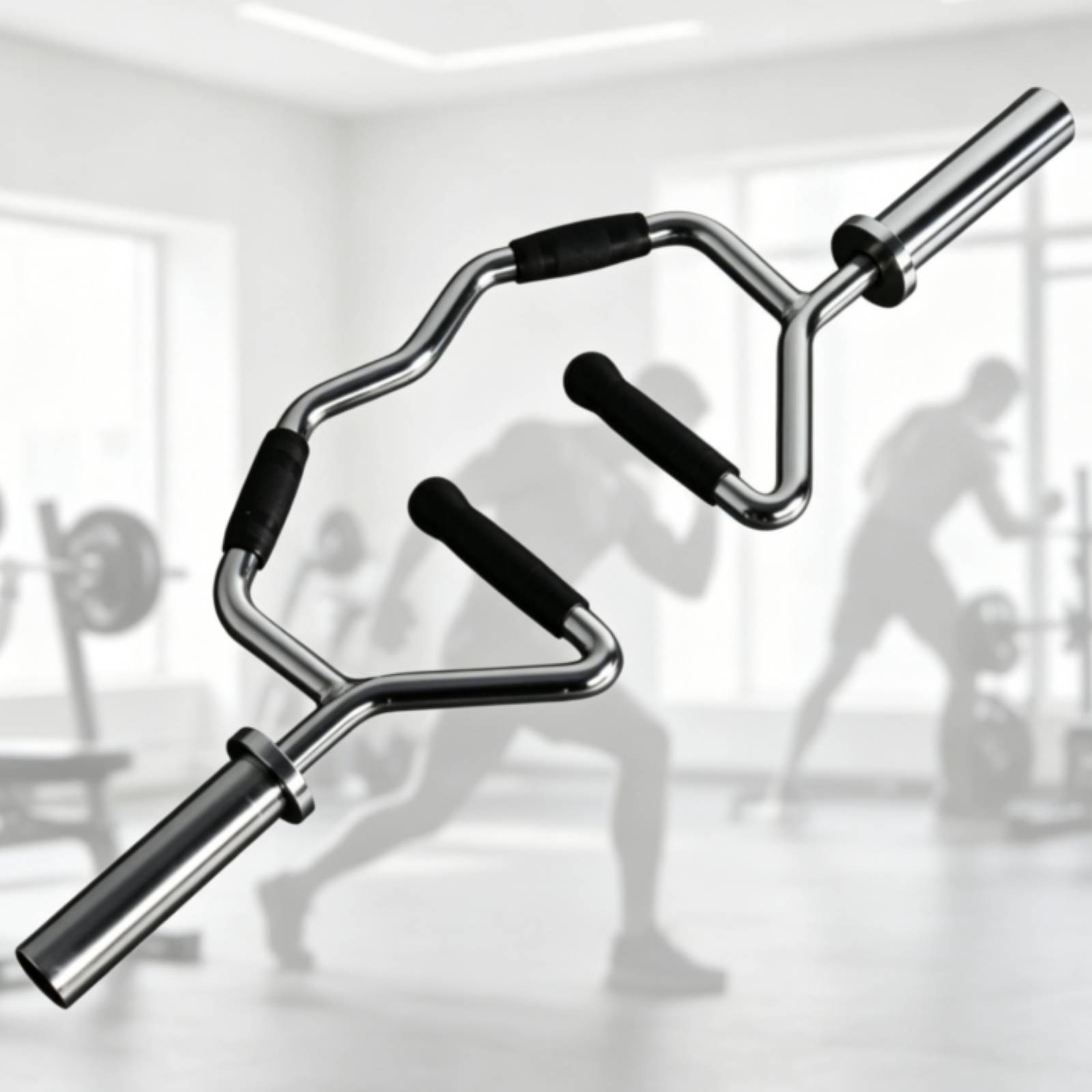 Triceps Barbell Bar Chrome-Fin - Olympic Barbell 20Kg ulasan dan harga