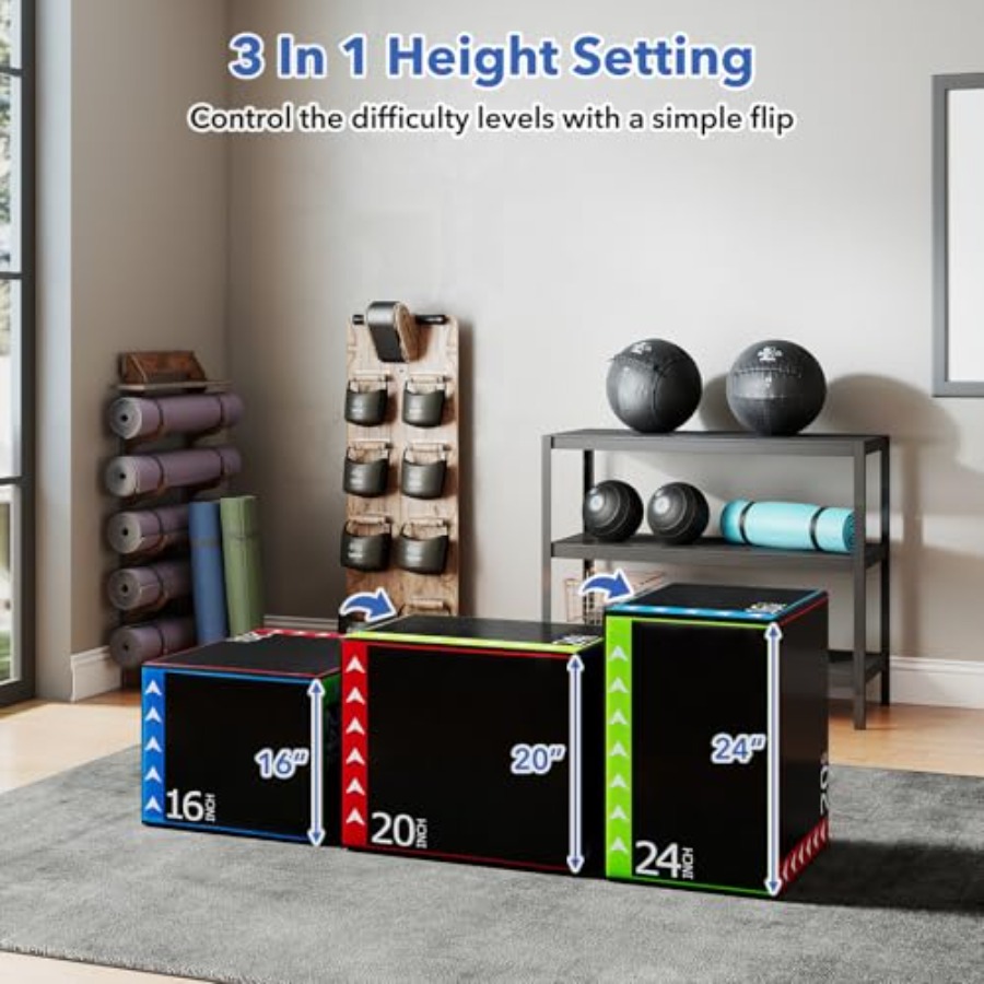 Home gym plyometric jump box:  - Home Gym Jump Box ulasan dan harga