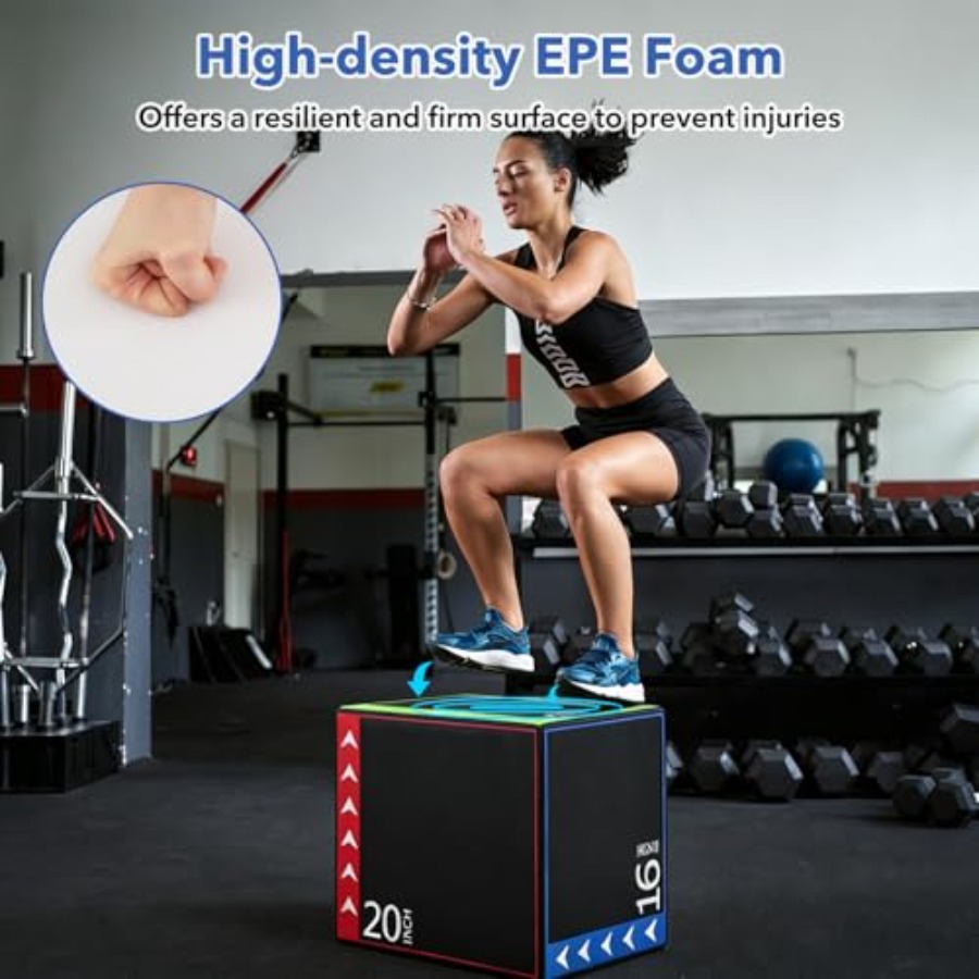 Home gym plyometric jump box:  - Home Gym Jump Box ulasan dan harga