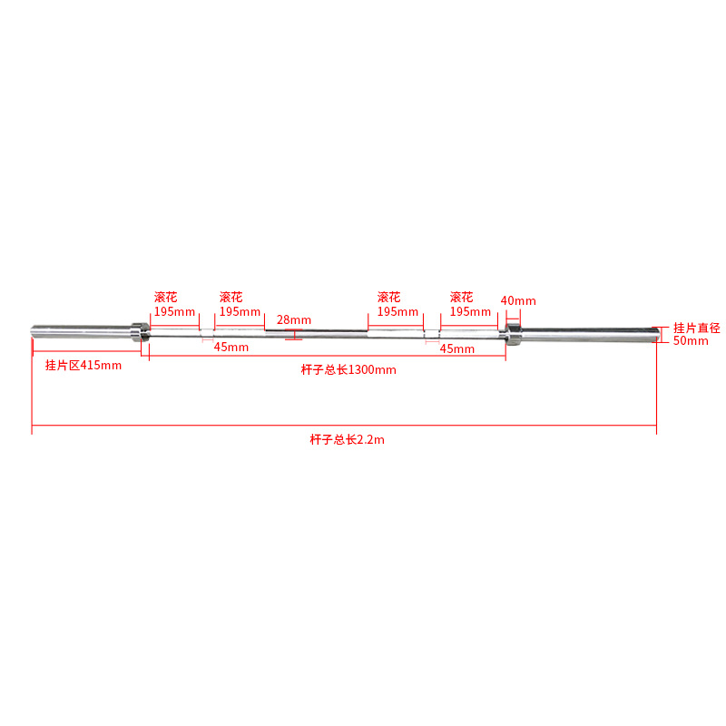 Competition Barbell Bar 20kg   - Olympic Barbell 20Kg ulasan dan harga