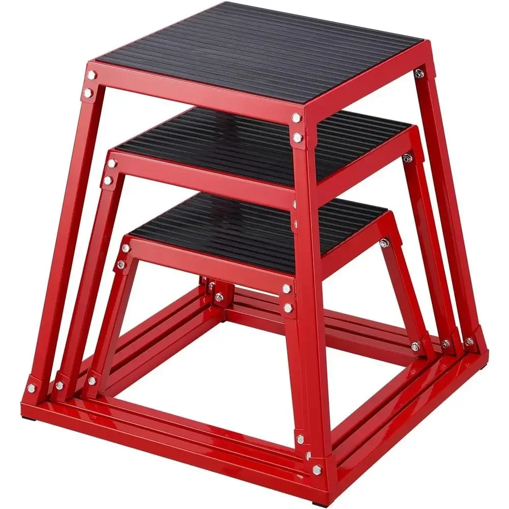 Set of 3 Plyometric Jump Boxes - Home Gym Jump Box ulasan dan harga