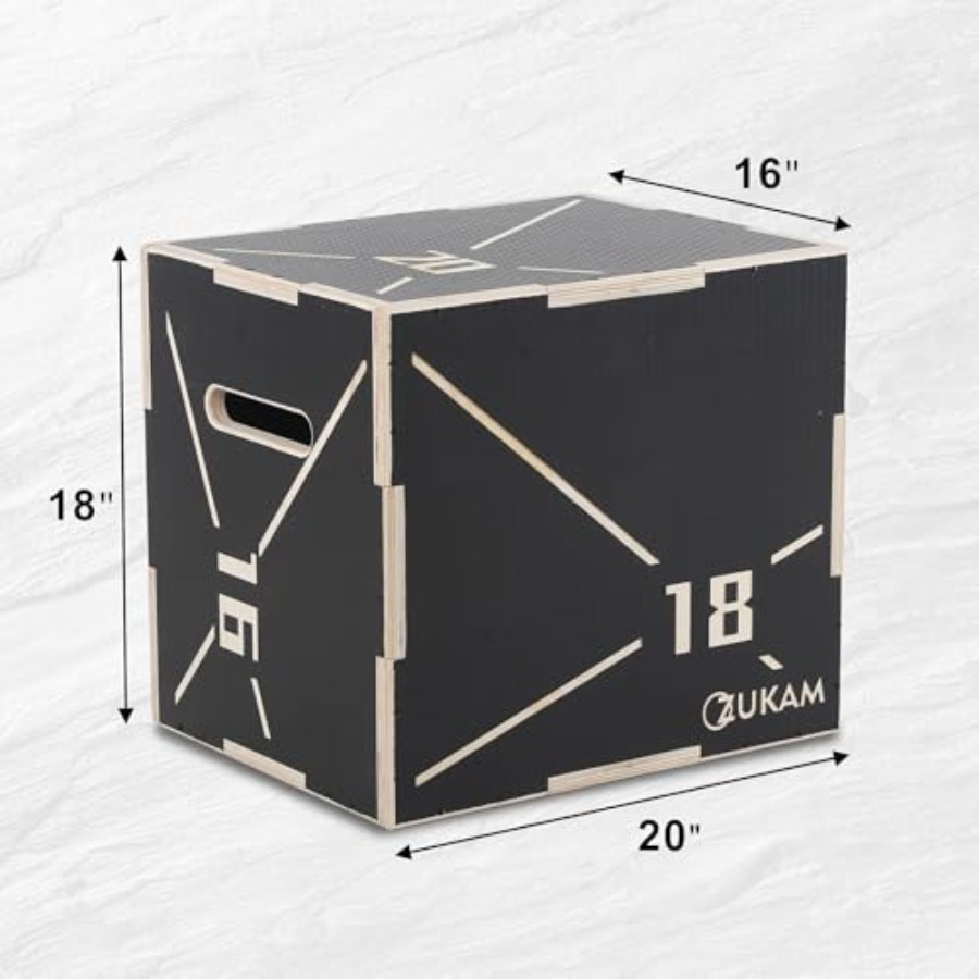 Non-Slip Wood Plyometric Jump  - Home Gym Jump Box ulasan dan harga