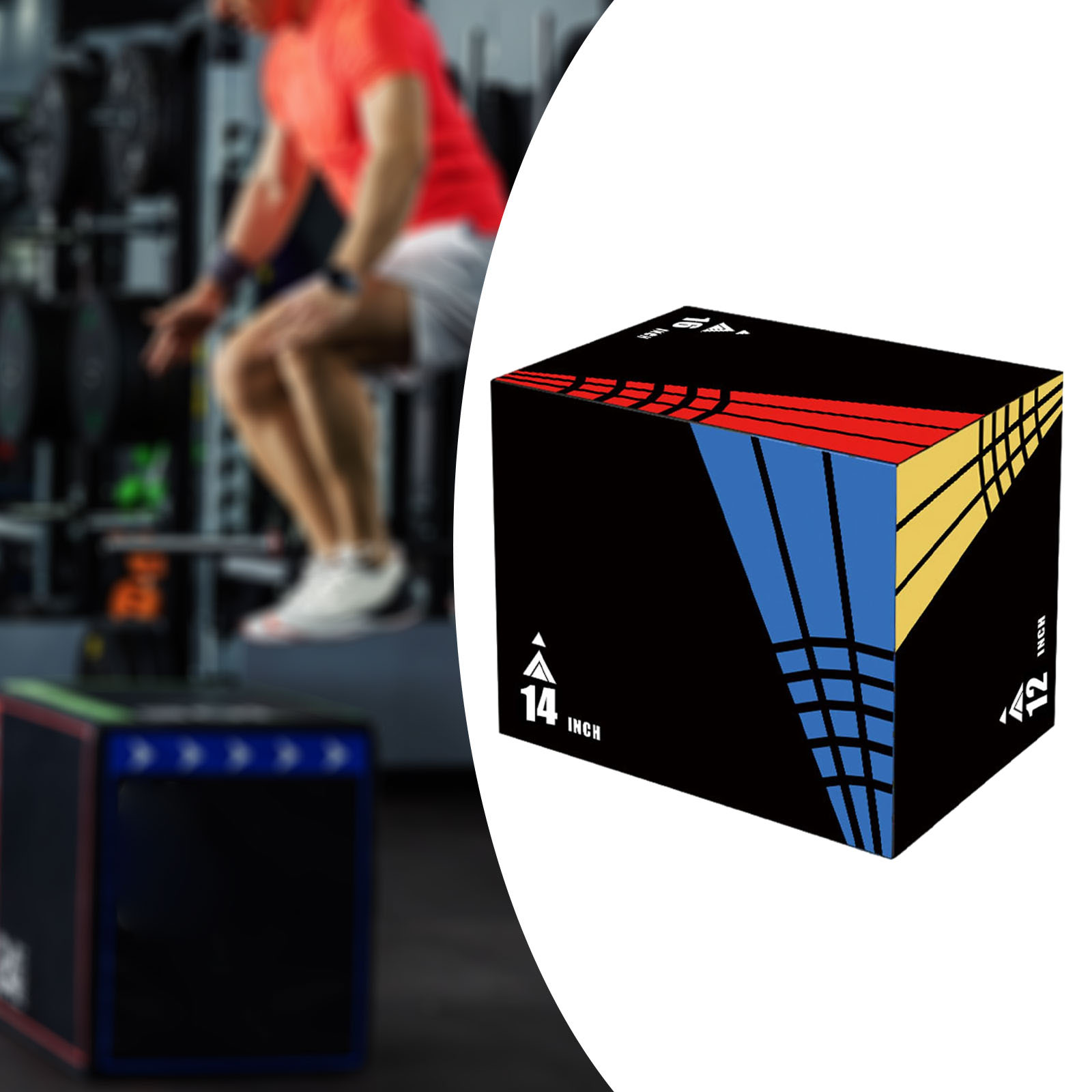 3-in-1Jump Box Plyometric Box  - Home Gym Jump Box ulasan dan harga