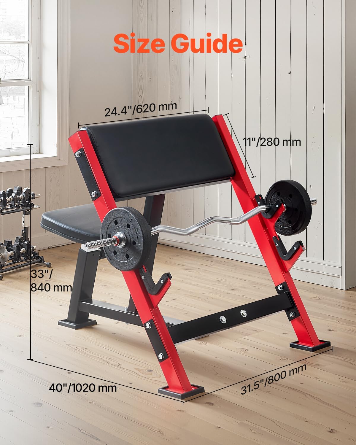 Preacher Curl Bench Heavy Duty - Home Gym Multi Station ulasan dan harga