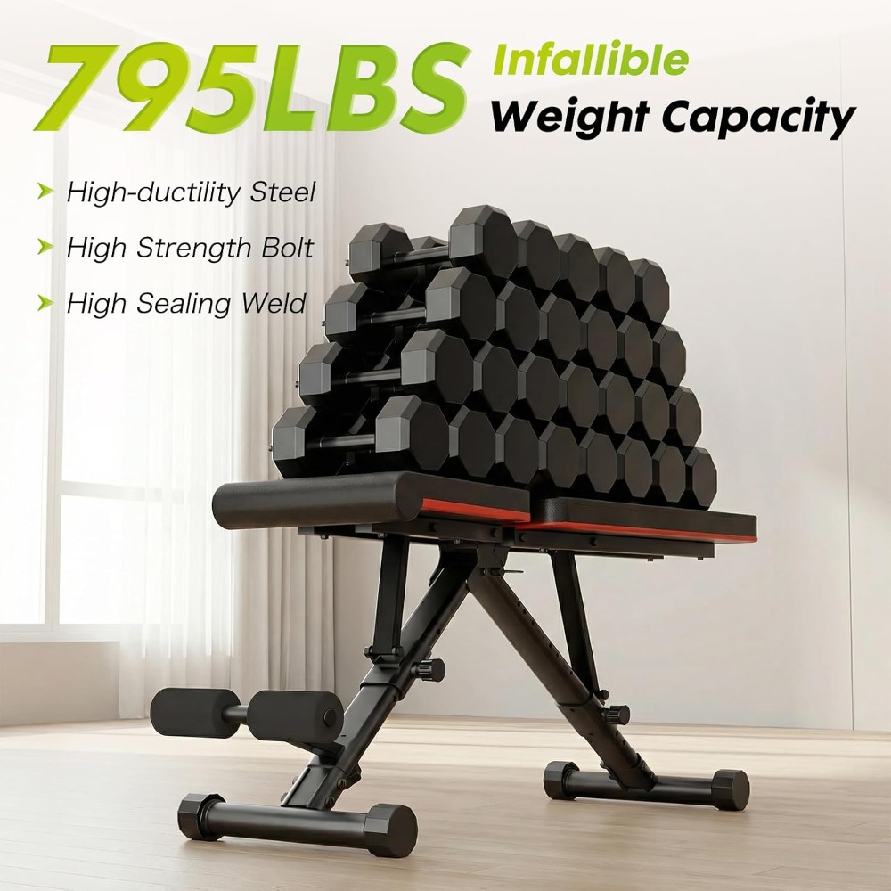 Adjustable Weight Bench for Fu - Home Gym Weights ulasan dan harga