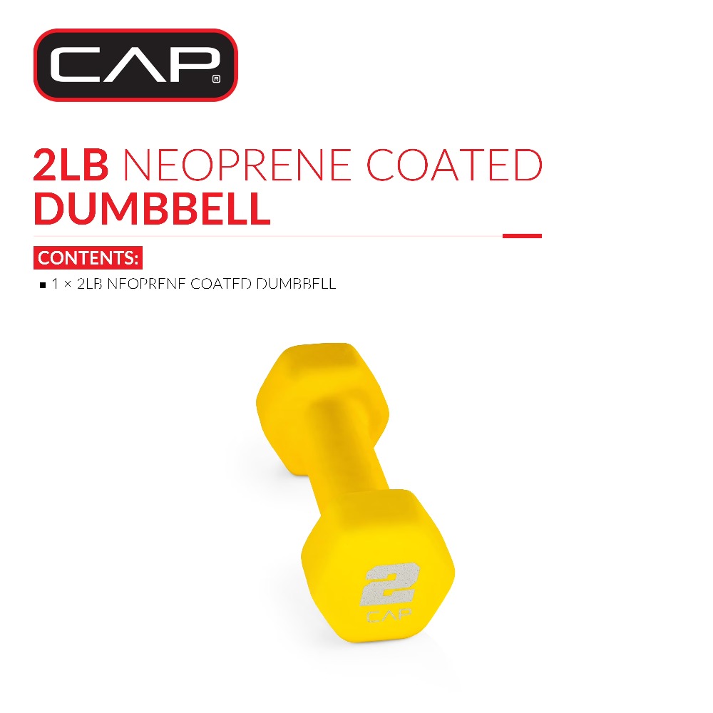 Neoprene Dumbbell 2lb Weight f - Home Gym Yellow ulasan dan harga