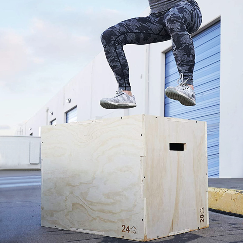 3 In 1 Wooden Fitness Plyometr - Home Gym Jump Box ulasan dan harga