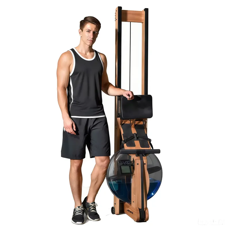 Adjustable Wood Water Rowing M - Home Gym Rowing Machine ulasan dan harga