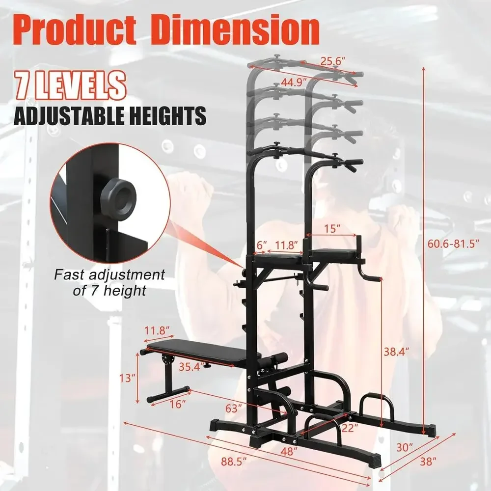Heavy-Duty Adjustable Height D - Home Gym Multi Station ulasan dan harga
