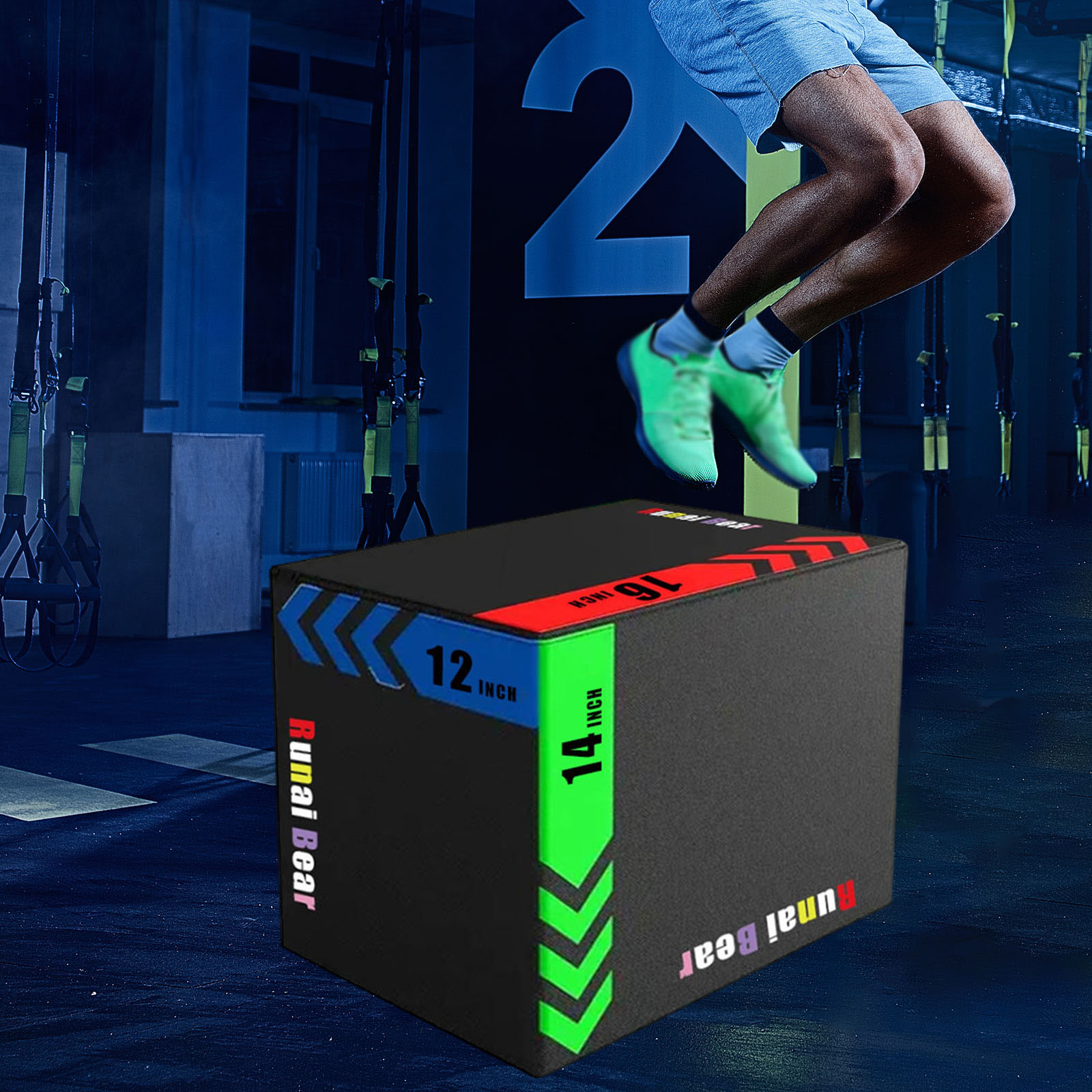Plyo Jumping Exercise Box Port - Home Gym Jump Box ulasan dan harga