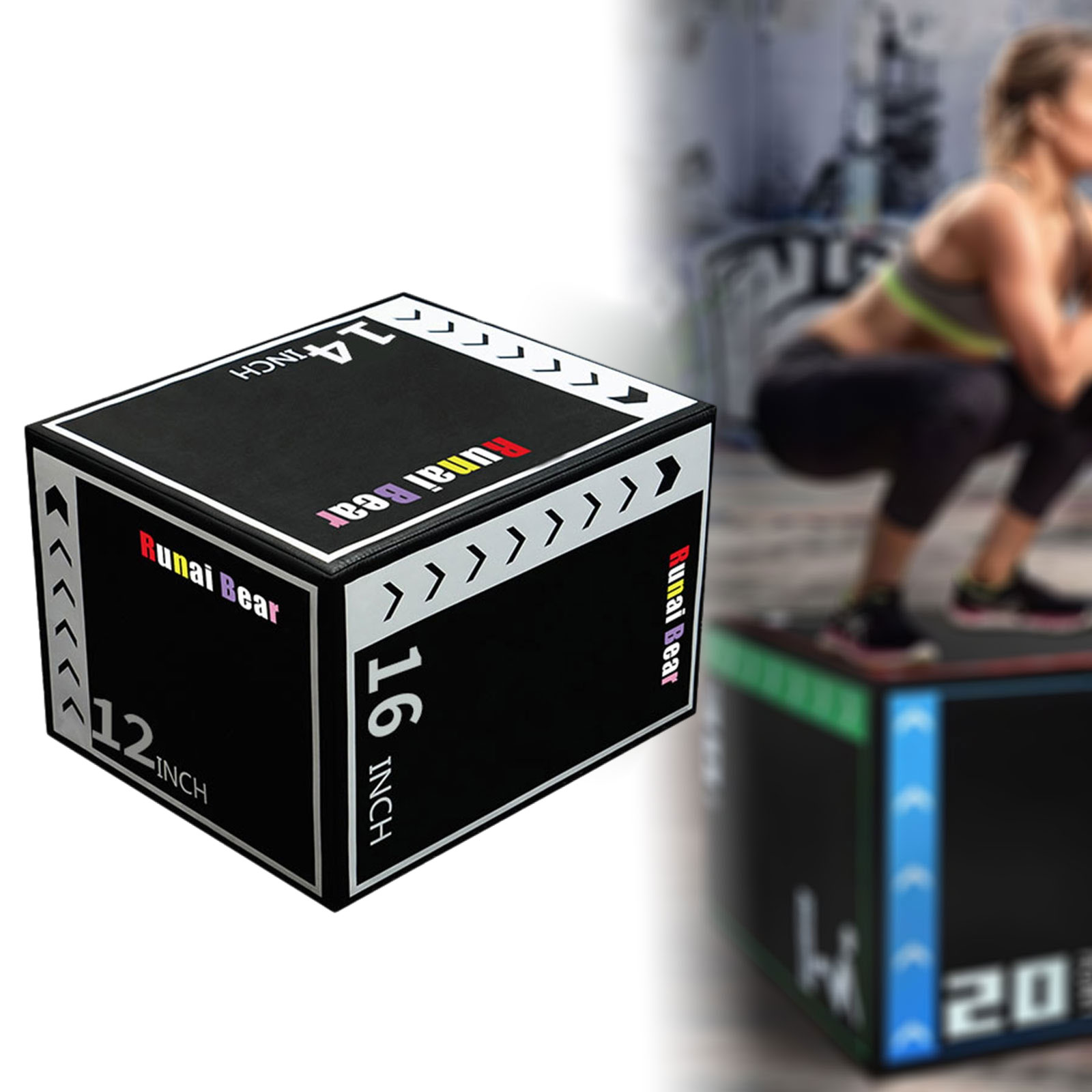 Plyo Jumping Exercise Box Port - Home Gym Jump Box ulasan dan harga