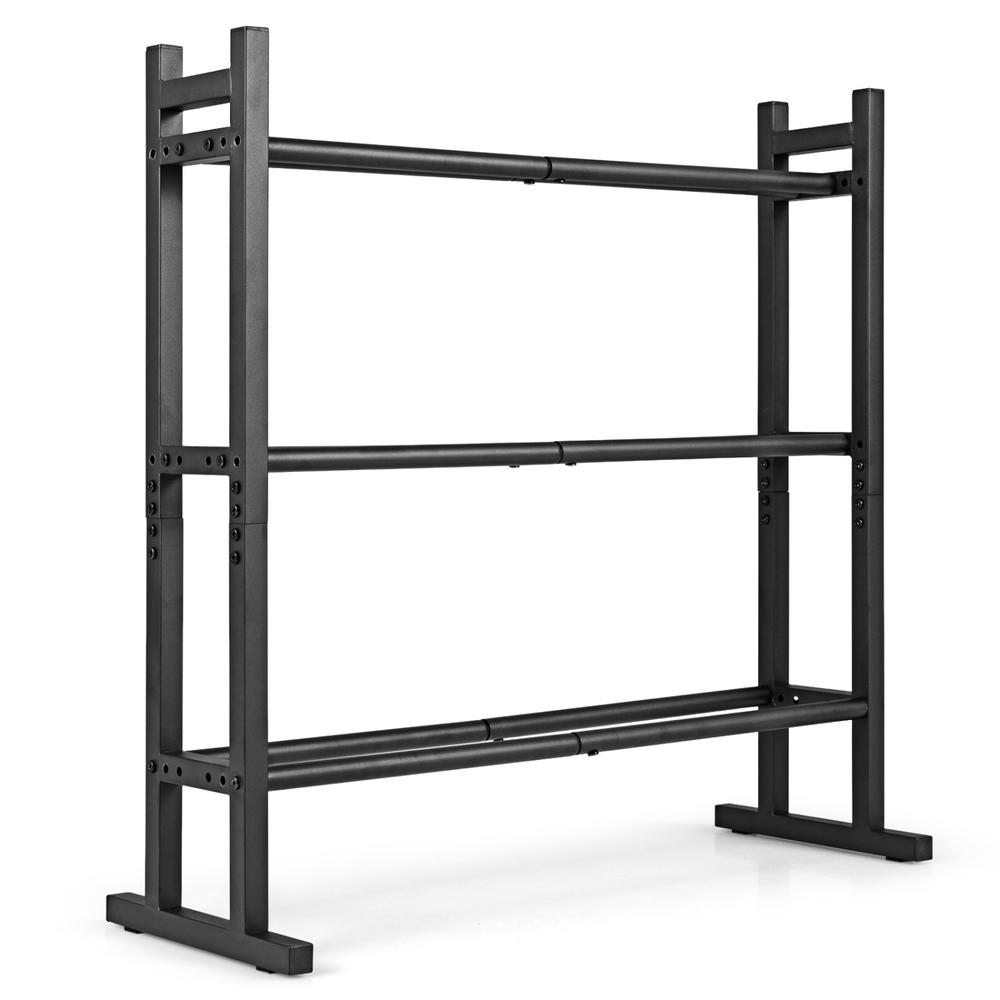 Heavy Duty 3-Tier Dumbbell Rac - Home Gym Weights ulasan dan harga