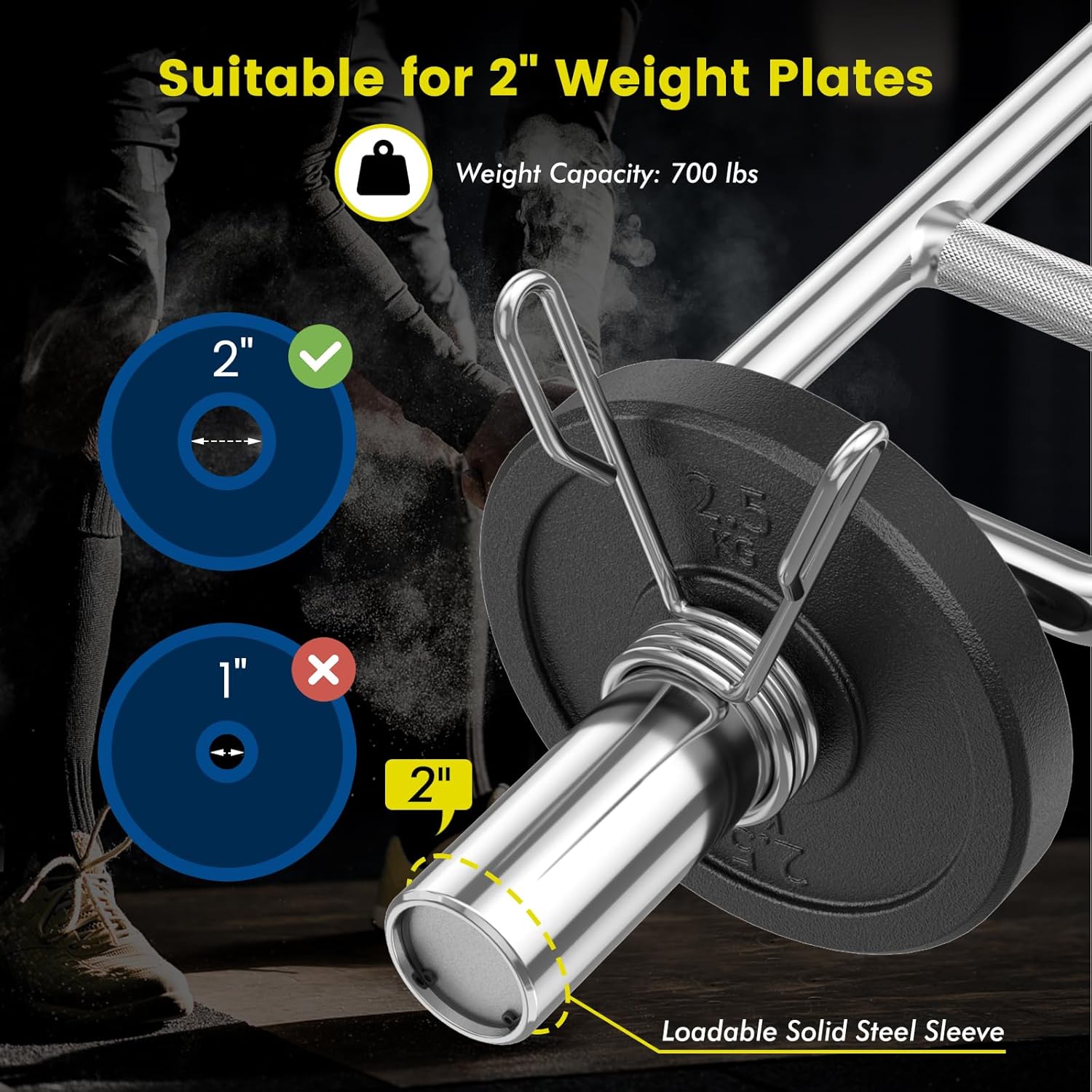 Home Gym Steel Triceps Bar, Bl - Olympic Barbell 20Kg ulasan dan harga