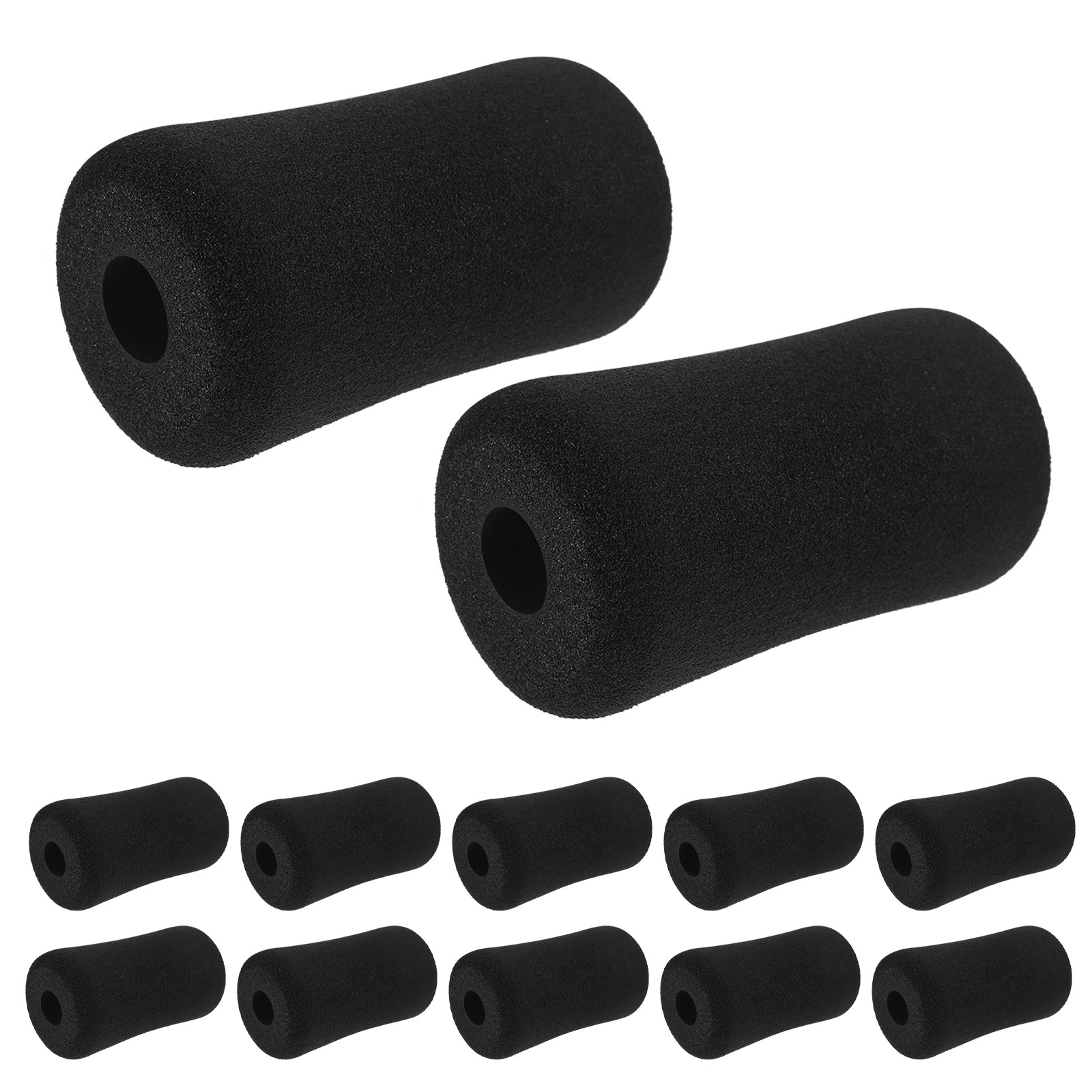 16Pcs Black Foam Foot Pads Rol - Foam Roller High Density ulasan dan harga