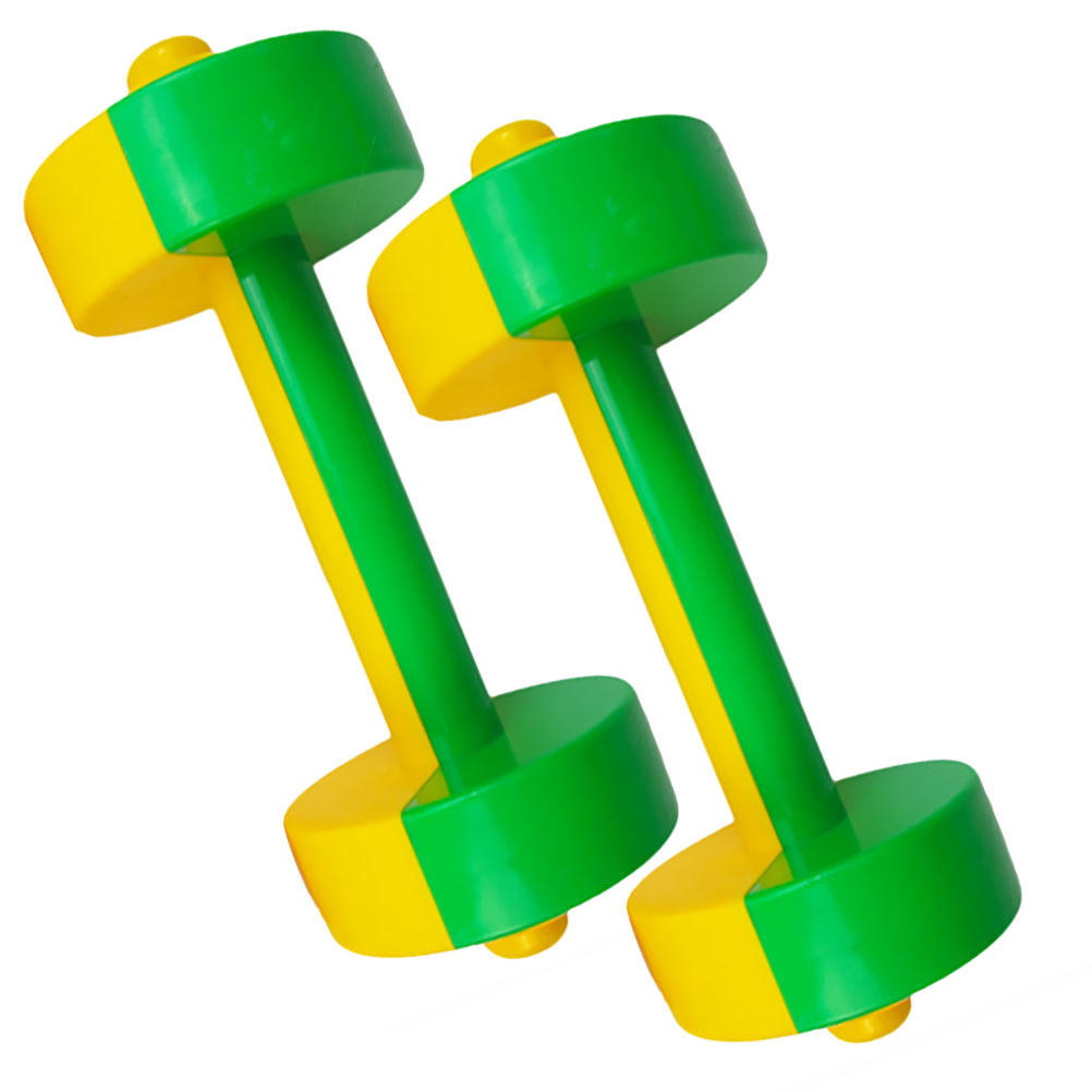 1Pair Plastic Dumbbells Kids F - Home Gym Yellow ulasan dan harga