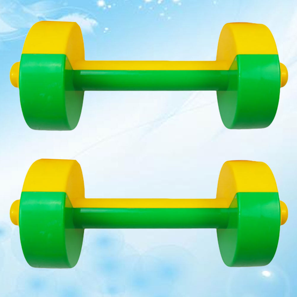 1Pair Plastic Dumbbells Kids F - Home Gym Yellow ulasan dan harga